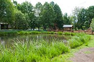 2.000 m² großer Naturteich auf dem Biberhof